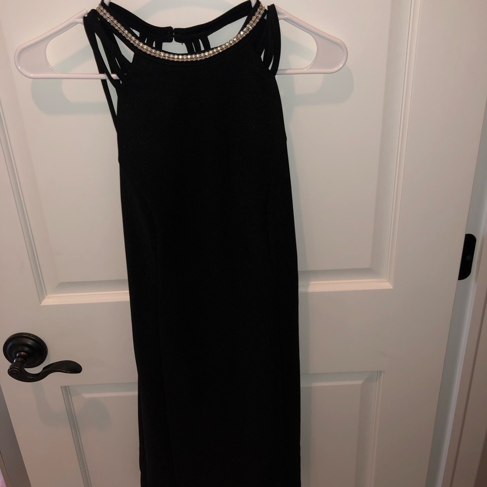 Black mini dress